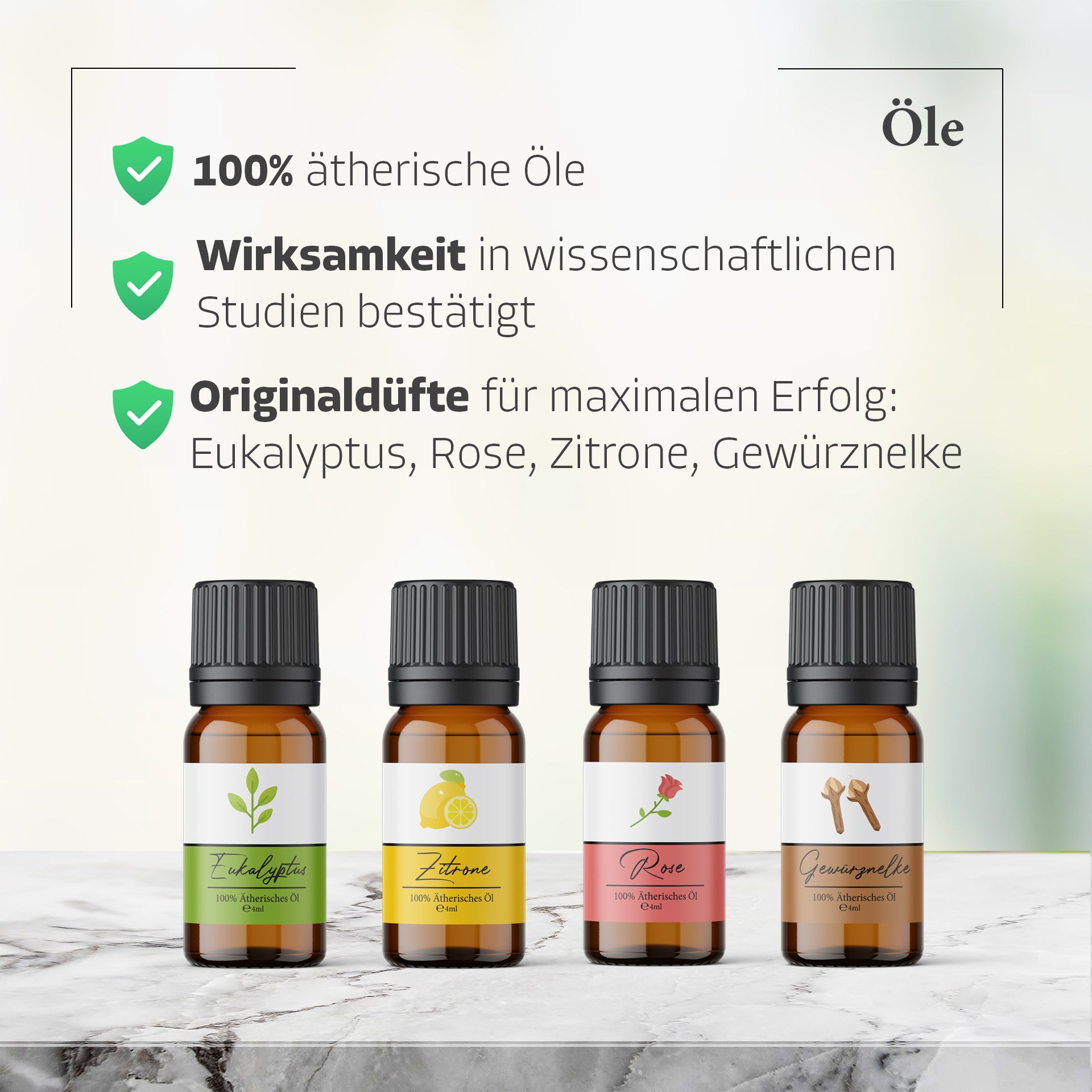 Riechtraining Set mit Riechgläsern